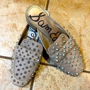 Sam Edelman Augustus studded tan loafers